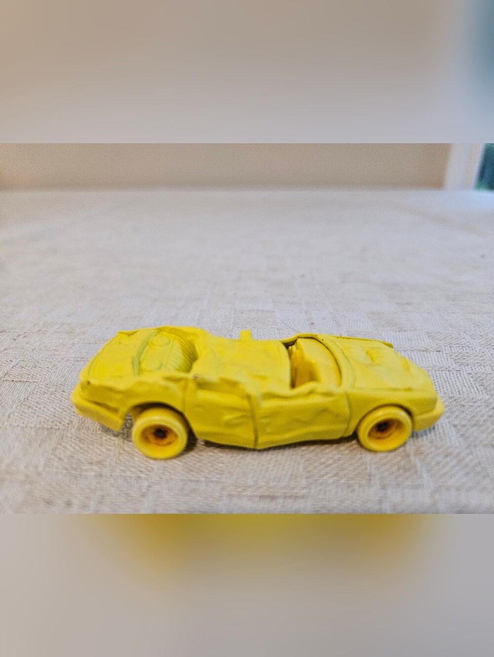 2019 HOT WHEELS HW MONSTER TRUCKS SUDDEN STOP YELLOW 1:64 DIECAST 3" CRUSHED CAR